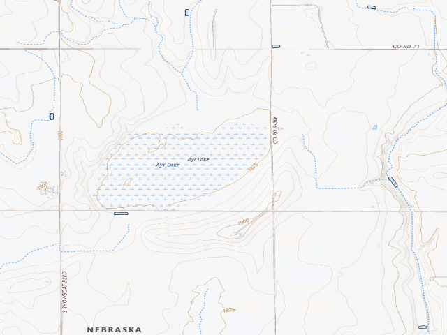 USGS topographic map of Ayr Lake WMA