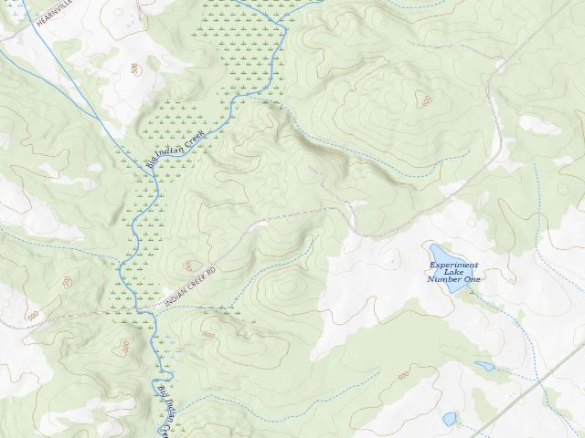 USGS topographic map of B. F. Grant WMA Primitive Campground #5