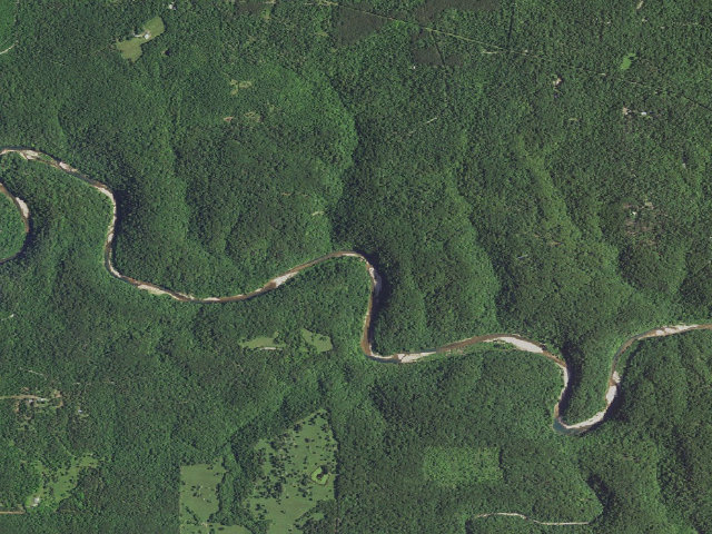 Aerial image of Bachers Campground