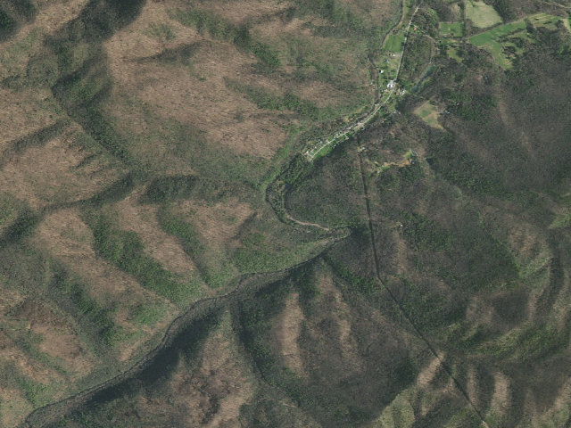 Aerial image of Backbone Rock Campground