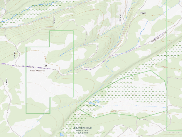 USGS topographic map of Backbone Stick