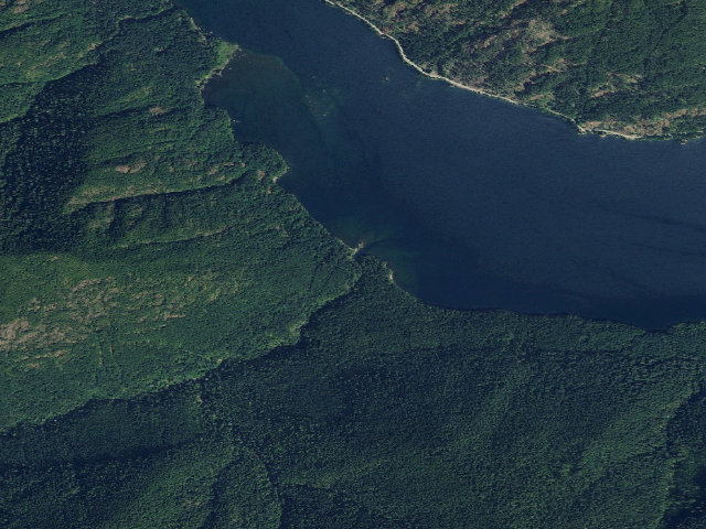 Aerial image of Backcountry Camping