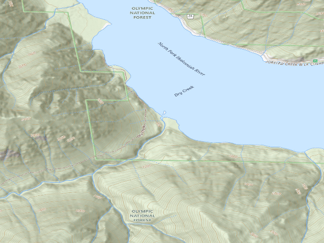 USGS topographic map of Backcountry Camping
