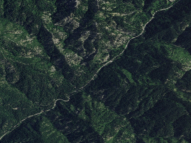 Aerial image of Bad Bear Campground