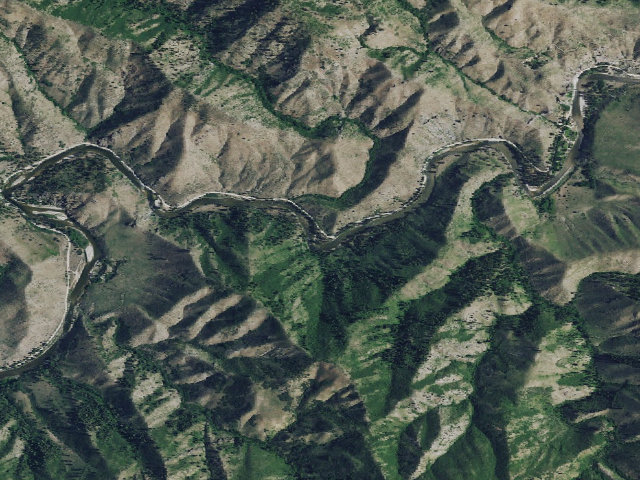 Aerial image of Badger Creek Campground