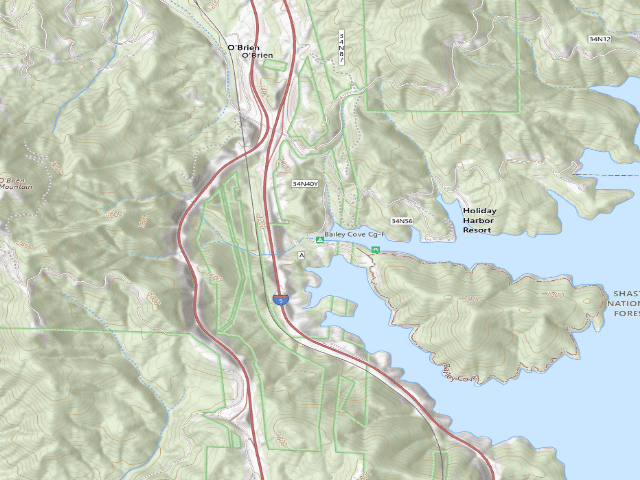 USGS topographic map of Bailey Cove Cg-F