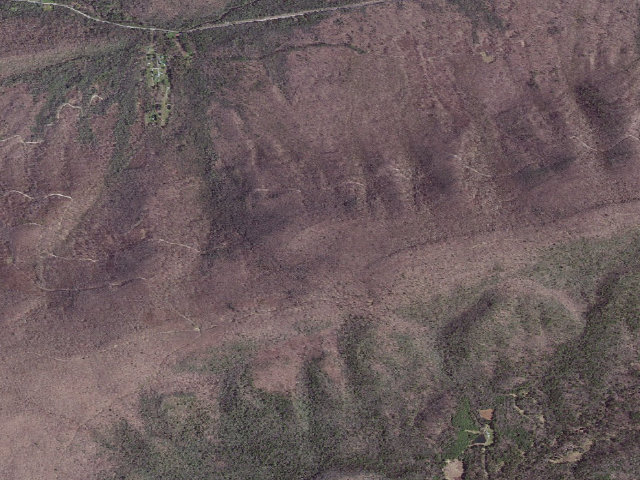 Aerial image of Bailey Gap A.T. Shelter
