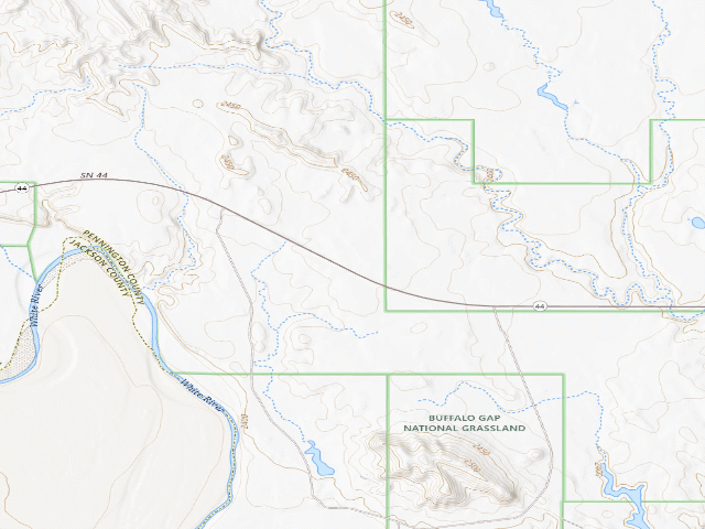 USGS topographic map of Baja OHV Travel Management Area