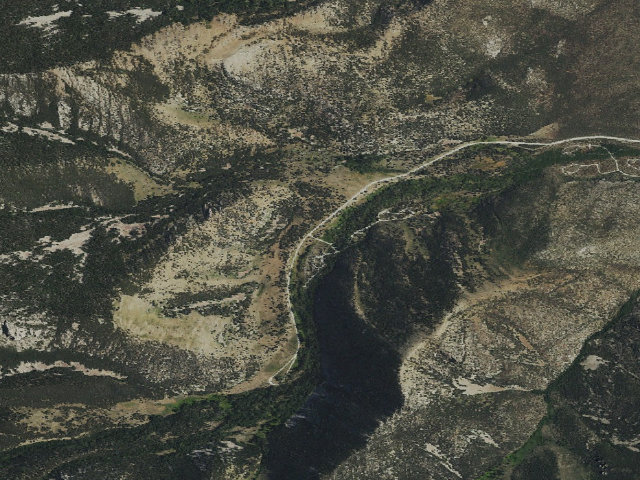 Aerial image of Baker Creek Campground