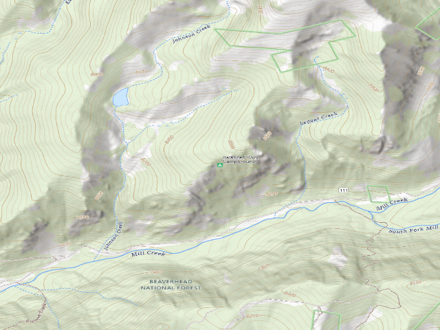 USGS topographic map of Balanced Rock Campground
