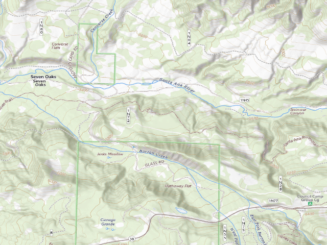 USGS topographic map of Bald Cove Yellow Post Sites