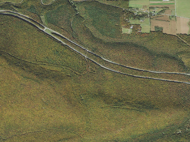 Aerial image of Bald Eagle State Forest roadside campsite 013 Riansares Road