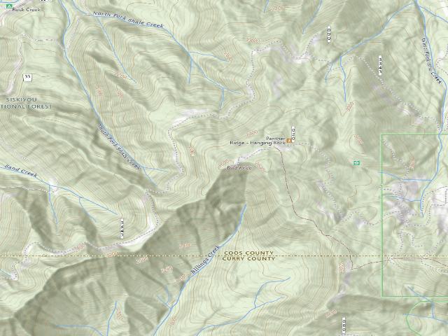 USGS topographic map of Bald Knob Lookout