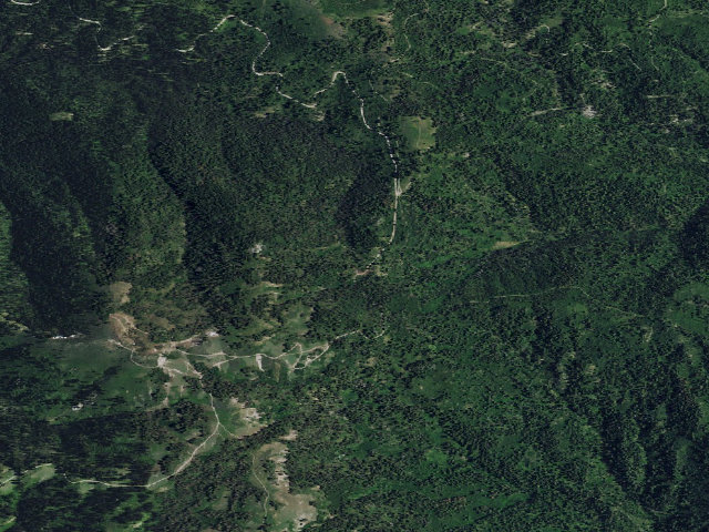 Aerial image of Bald Mountain Campground