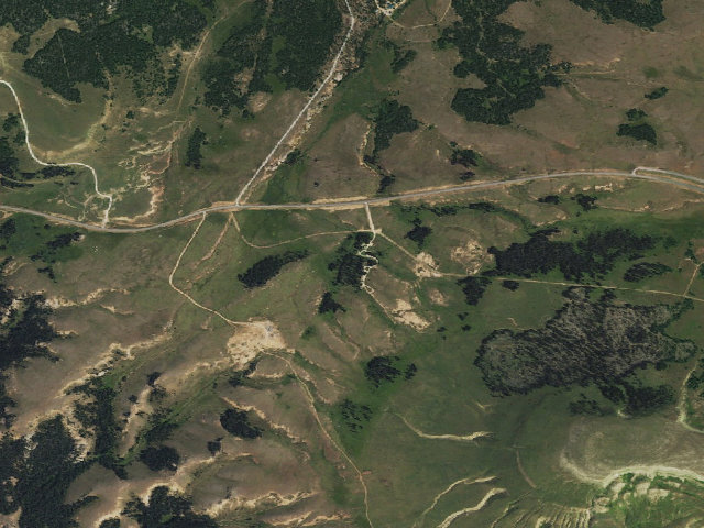 Aerial image of Bald Mountain Campground