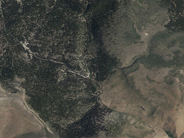 Aerial image of Bald Mountain Springs Cg