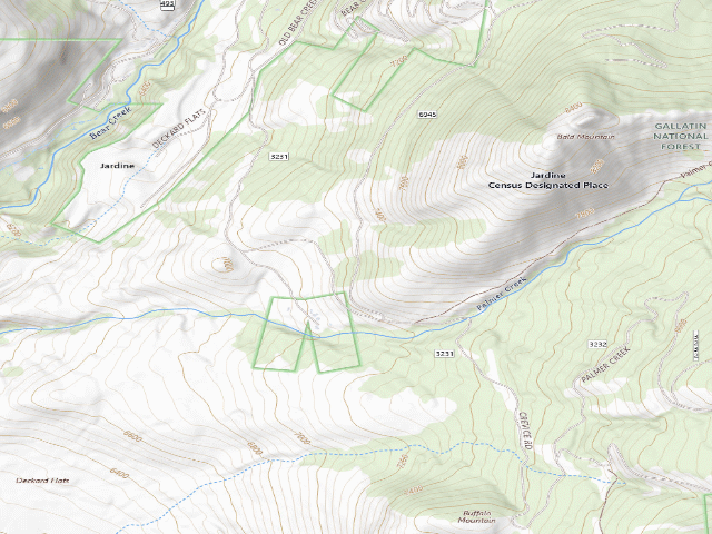 USGS topographic map of Bald Mtn Road-001