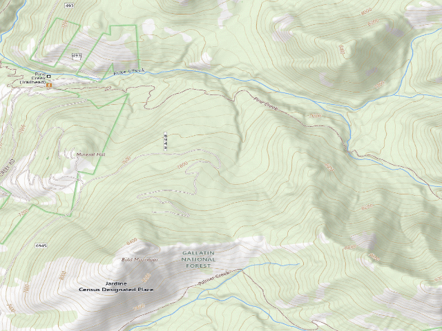 USGS topographic map of Bald Mtn Road-002