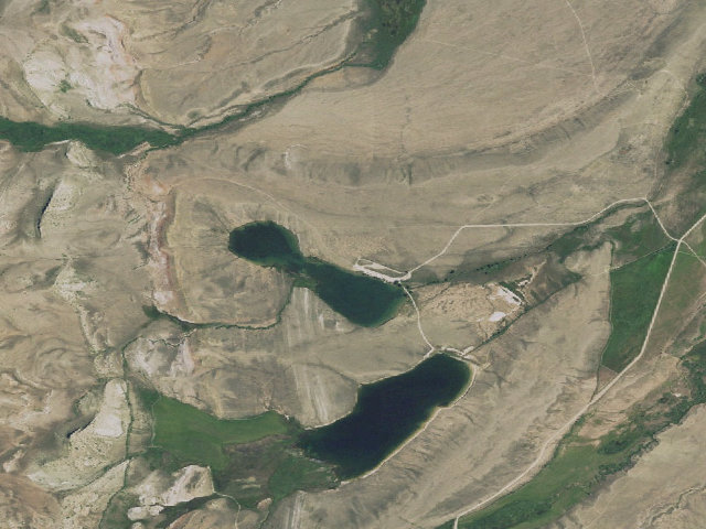 Aerial image of Bald Ridge Trail