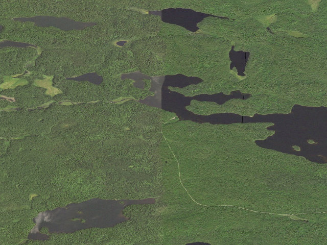 Aerial image of Ball Club Lake Camping Area