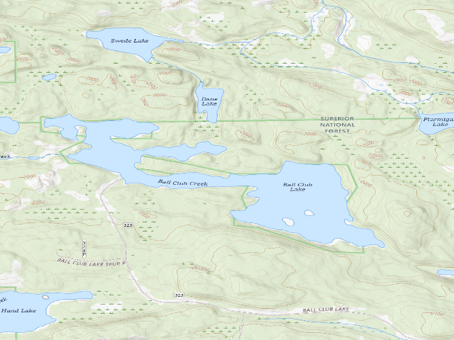 USGS topographic map of Ball Club Lake Site 1