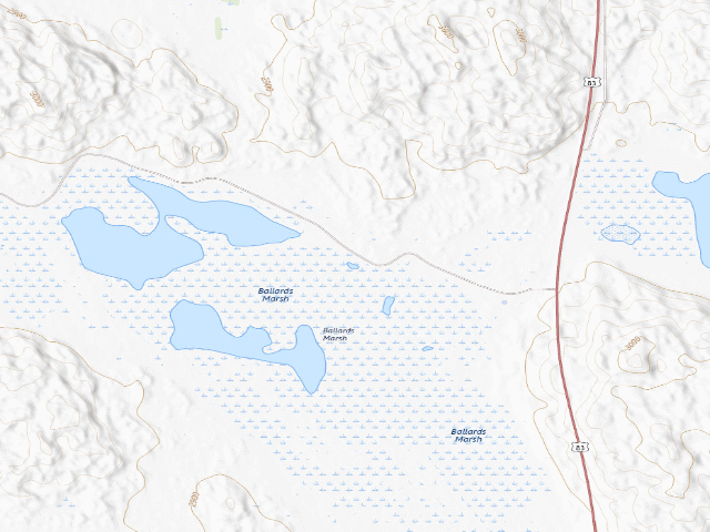 USGS topographic map of Ballards Marsh WMA