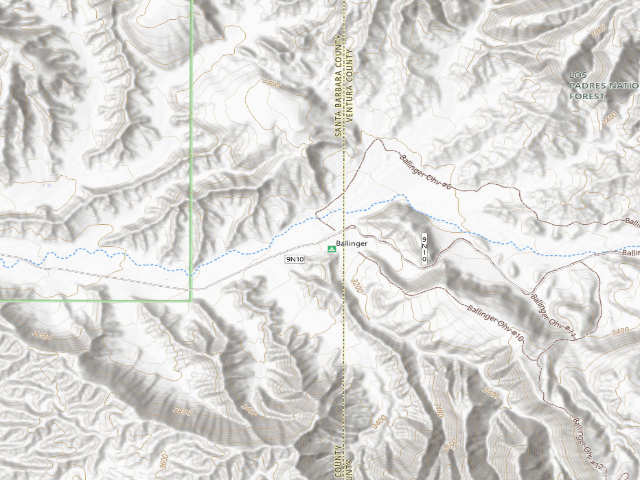 USGS topographic map of Ballinger