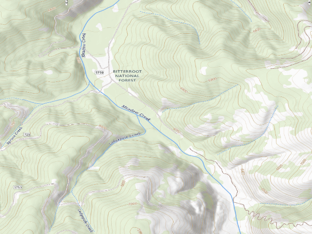 USGS topographic map of Balsam 5761 C