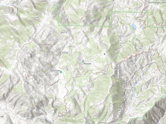 USGS topographic map of Bandido
