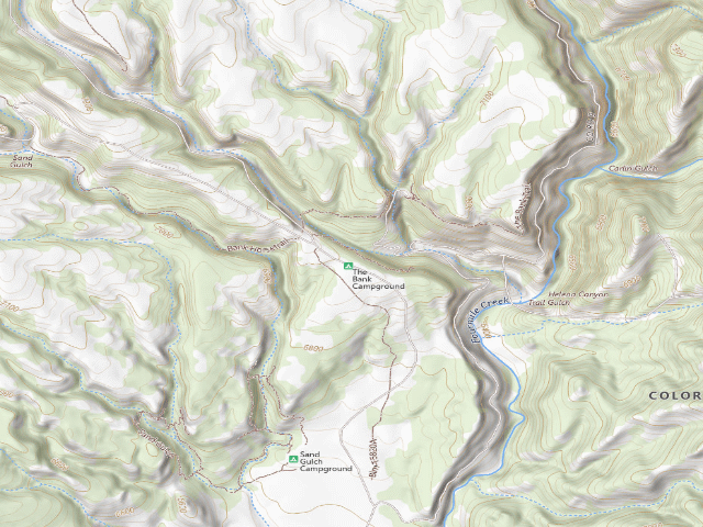 USGS topographic map of Banks Campground