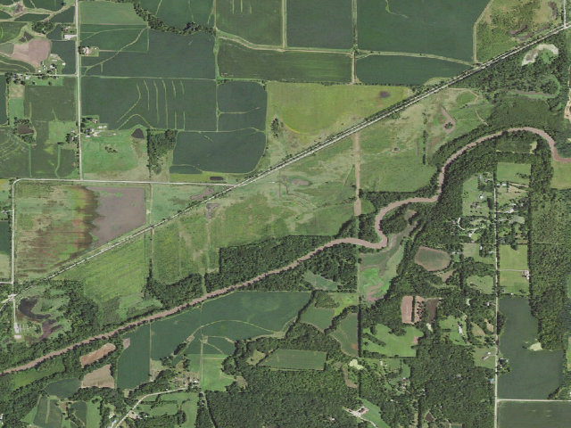 Aerial image of Banner Flats WMA