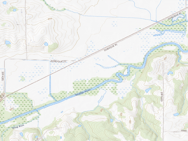 USGS topographic map of Banner Flats WMA