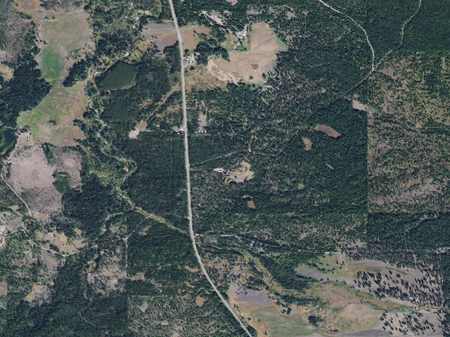 Aerial image of Barber Creek Gravel Pit - Road 10563