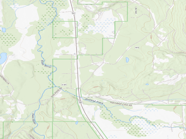 USGS topographic map of Barber Creek Gravel Pit - Road 10563