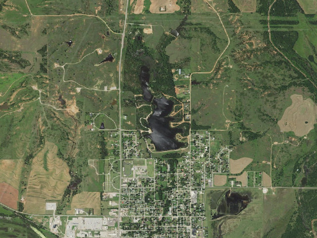 Aerial image of Barber State Fishing Lake