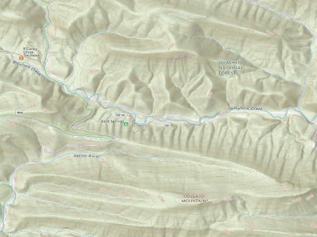 USGS topographic map of Bard Springs