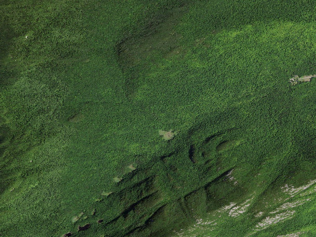 Aerial image of Barkeater Cliffs Campsite [DEC #11703] (Sentinel Range Wilderness)
