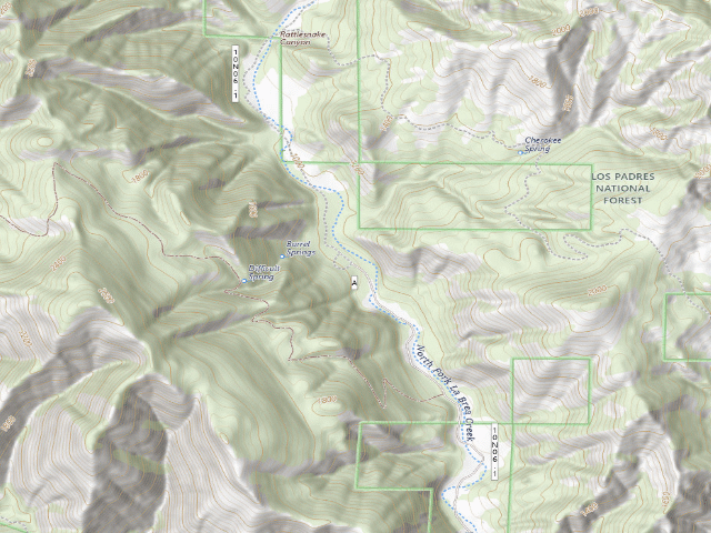 USGS topographic map of Barrel Springs