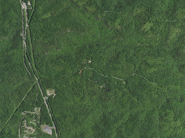 Aerial image of Barren Fork Horse Camp