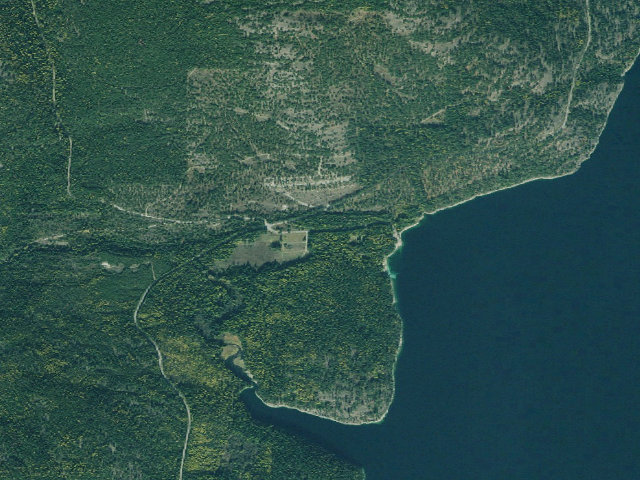 Aerial image of Barron Creek Boat Ramp