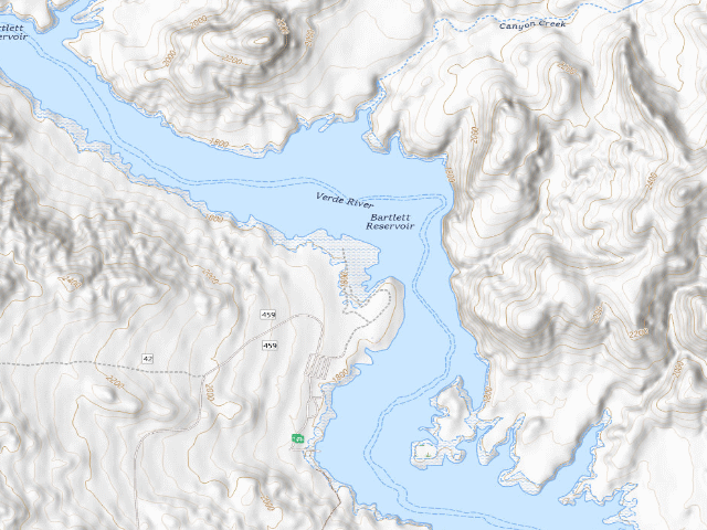 USGS topographic map of Bartlett Flat