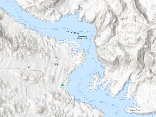 USGS topographic map of Bartlett Flat Dispersed