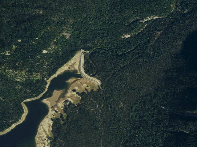 Aerial image of Barton Creek