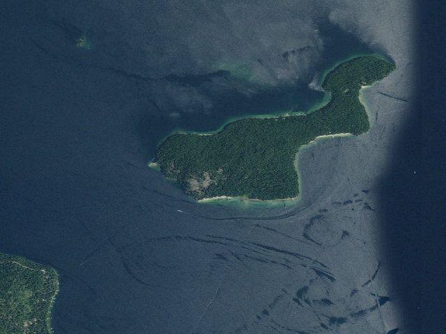 Aerial image of Bartoo Island Sites