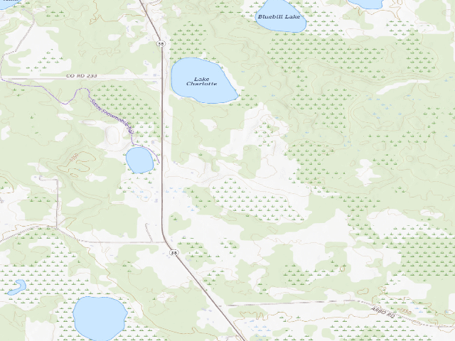 USGS topographic map of Bass Lake #2 D10