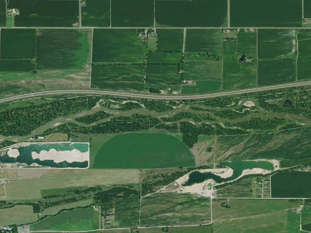 Aerial image of Bassway Strip WMA