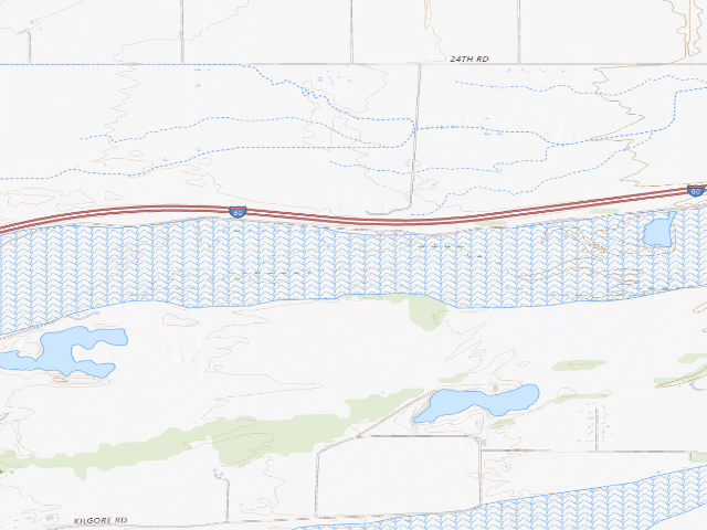 USGS topographic map of Bassway Strip WMA