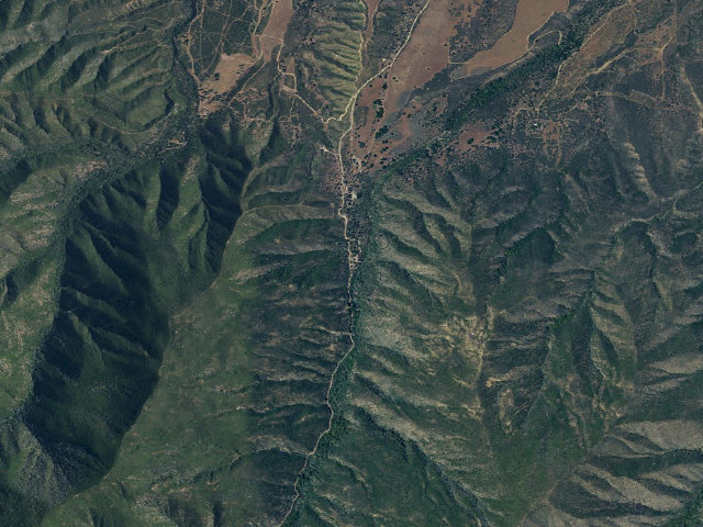 Aerial image of Bates Canyon