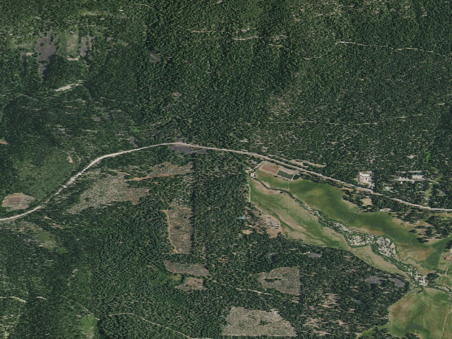 Aerial image of Battle Creek Campground