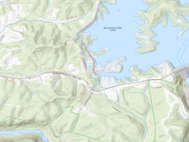 USGS topographic map of Battle Run Campground
